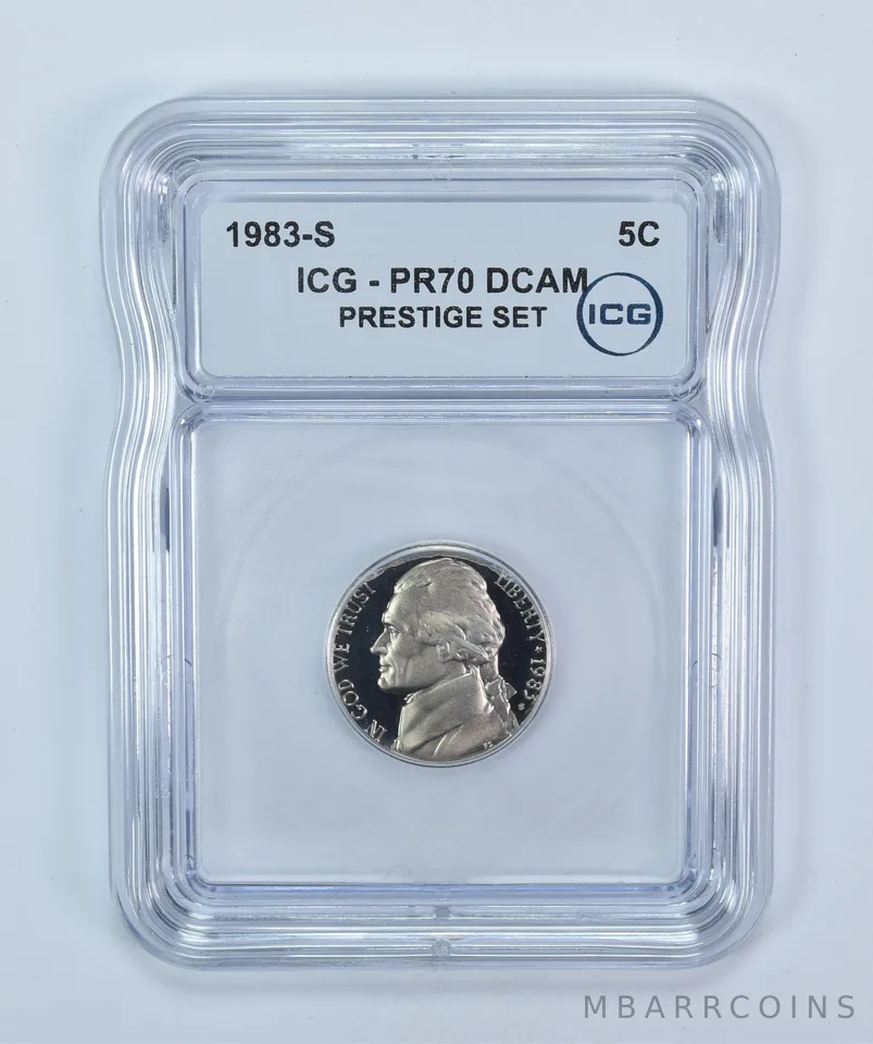 1983-S Jefferson Nickel Prestige Set PR70 DCAM ICG