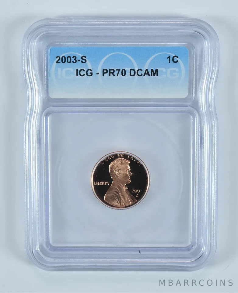 2003-S Lincoln Memorial Cent PR70 DCAM ICG