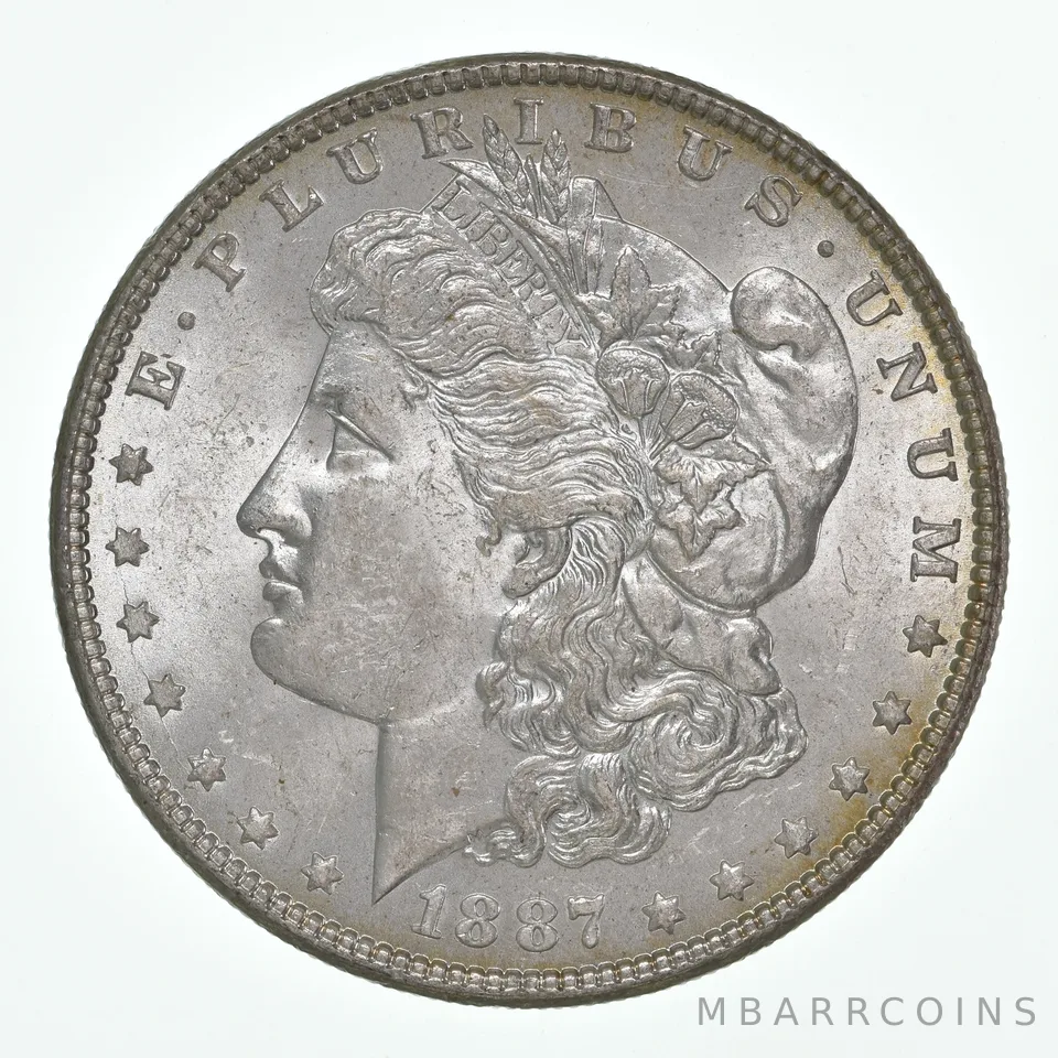 1887 Morgan Silver Dollar Toned Great Color! *4498