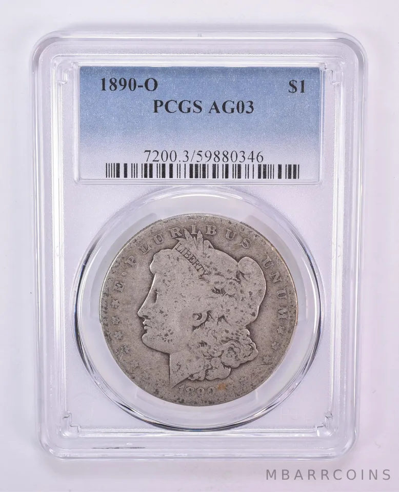 1890-O Morgan Silver Dollar AG03 PCGS Blue Label Lowball