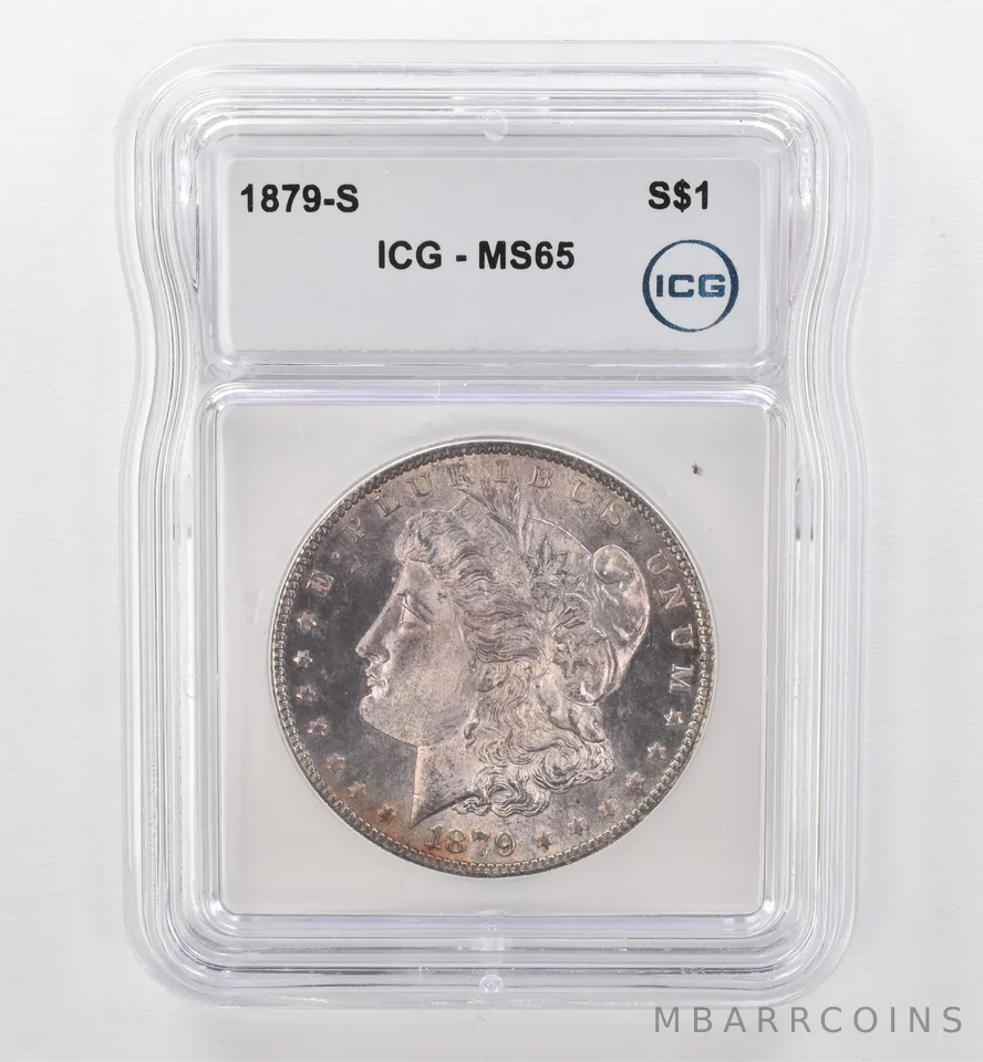 1879-S Morgan Silver Dollar MS65 ICG Beautiful Tone *9505