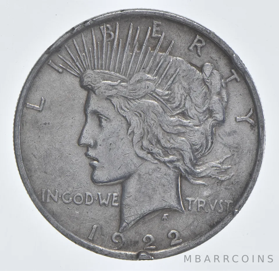 Better - 1922 Peace Silver Dollar - 90% US Coin *635