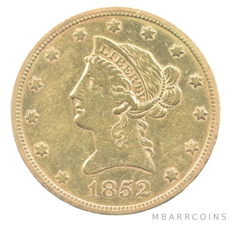 1852 $10 Liberty Head Gold Eagle *5651