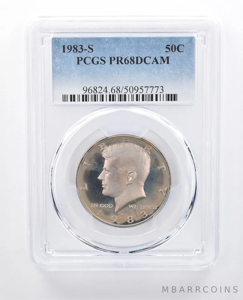 1983-S Kennedy Half Dollar PR68 DCAM PCGS Beautiful Tone *8068