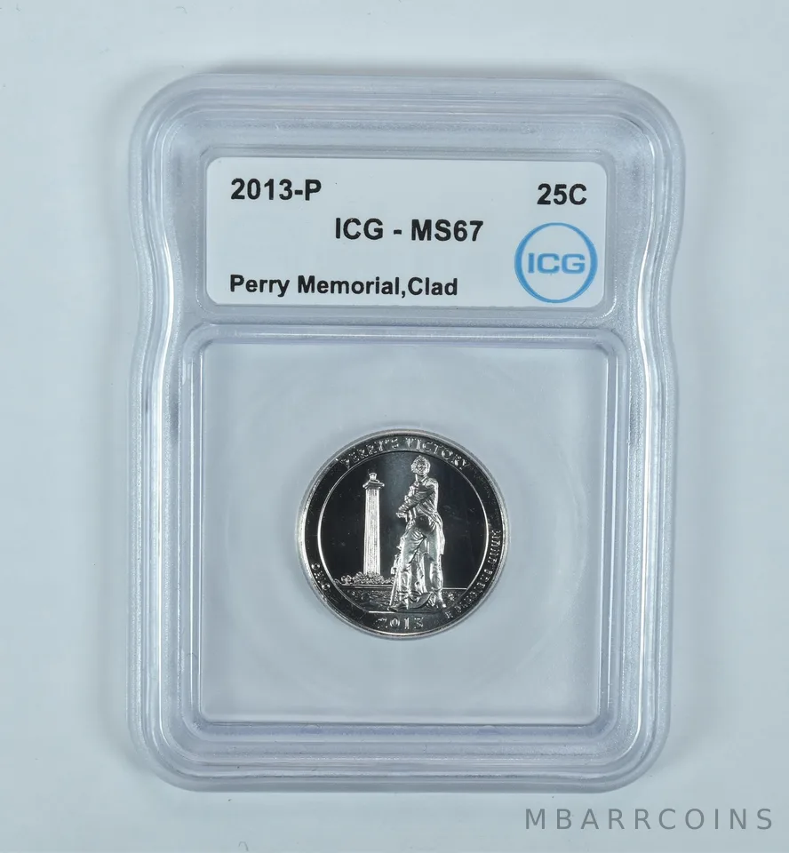 2013-P Washington Quarter ATB Perry Memorial CLAD MS67 ICG
