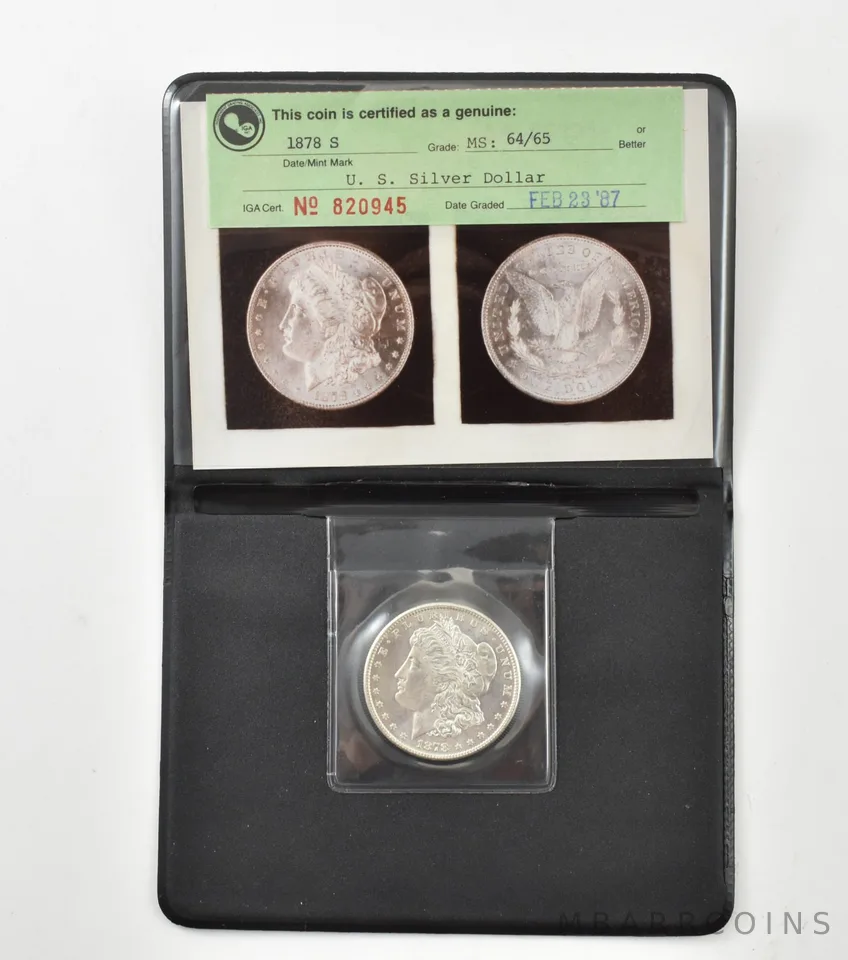 1878-S Morgan Silver Dollar Vintage Photograde a1538