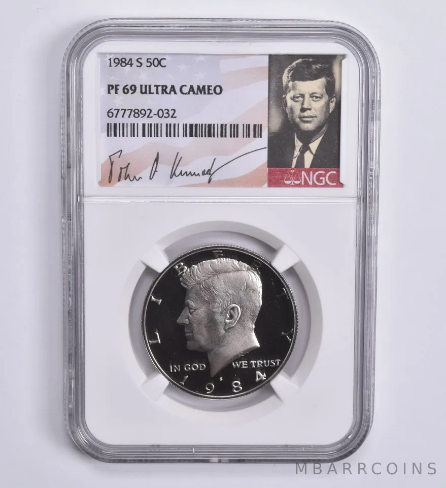 1984-S Kennedy Half Dollar PF69 UCam NGC Special Lbl