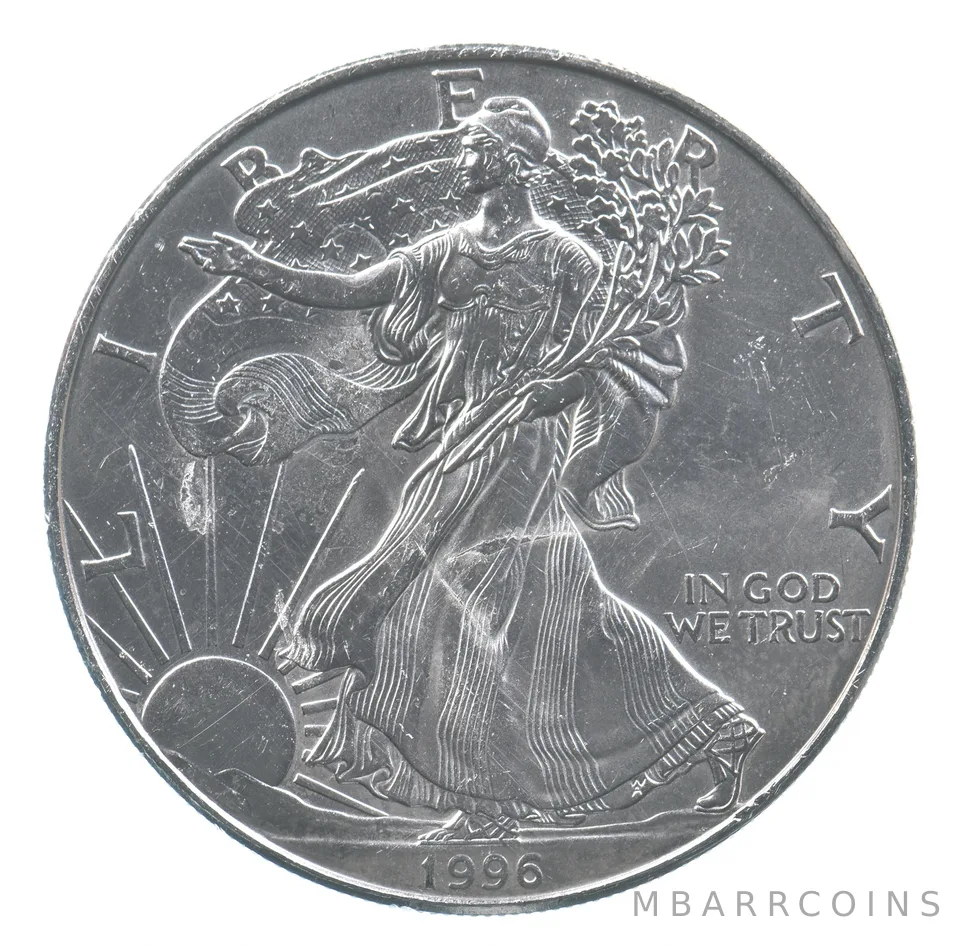 Rarest 1996 American Silver Eagle - Key Date - Rare LOW MINTAGE *699