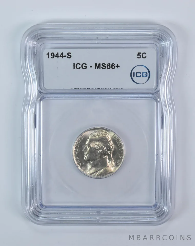 1944-S Jefferson Nickel MS66+ ICG