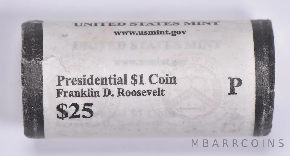2014-P Franklin D. Roosevelt Presidential $1 Coin Roll $25 Unc US Mint BU
