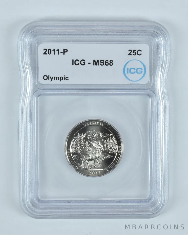 2011-P Washington Quarter ATB Olympic MS68 ICG