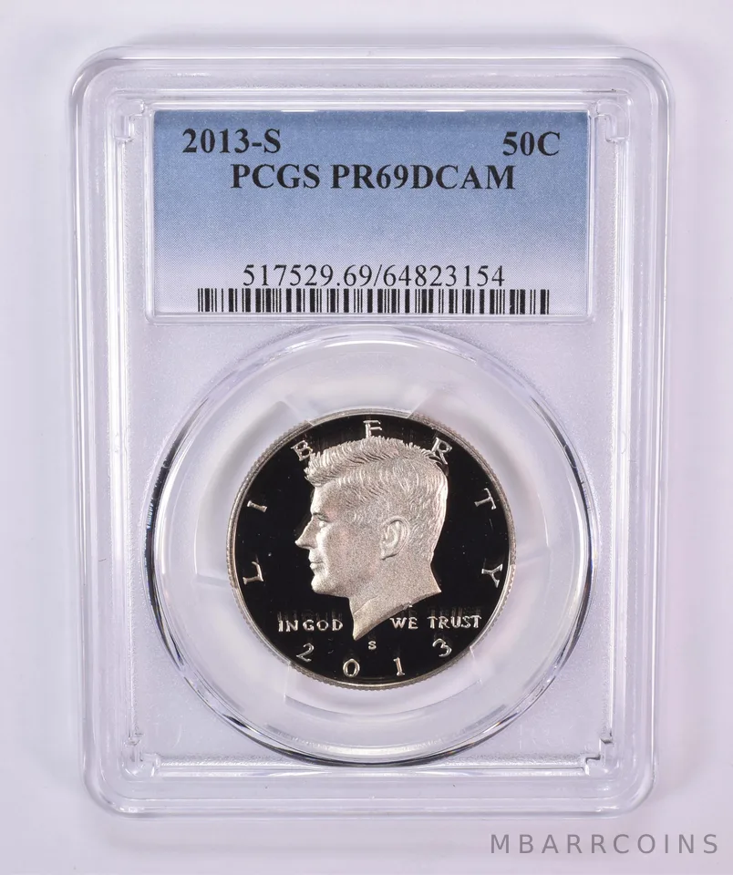 2013-S Kennedy Half Dollar PR69 DCAM PCGS Blue Label