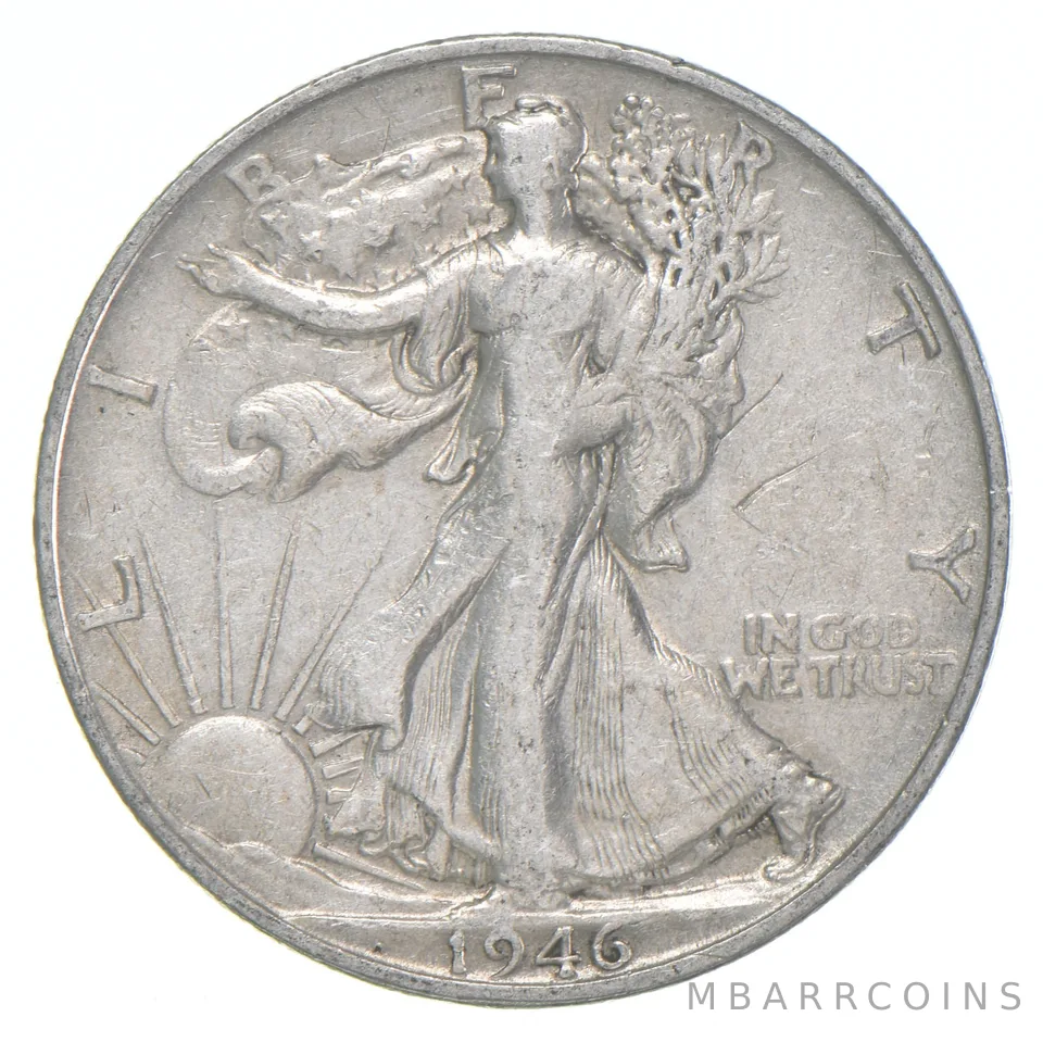 1946-S XF Walking Liberty Half Dollar 90% Silver
