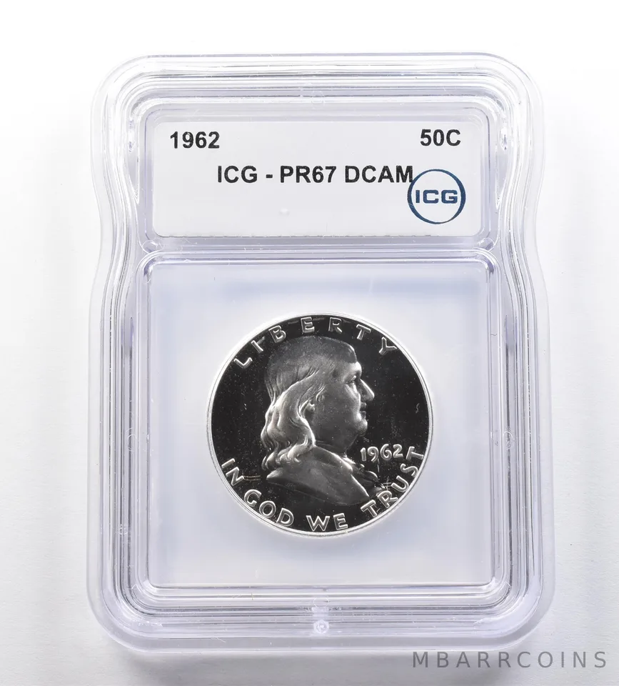 1962 Franklin Half Dollar PR67 DCAM ICG *1040