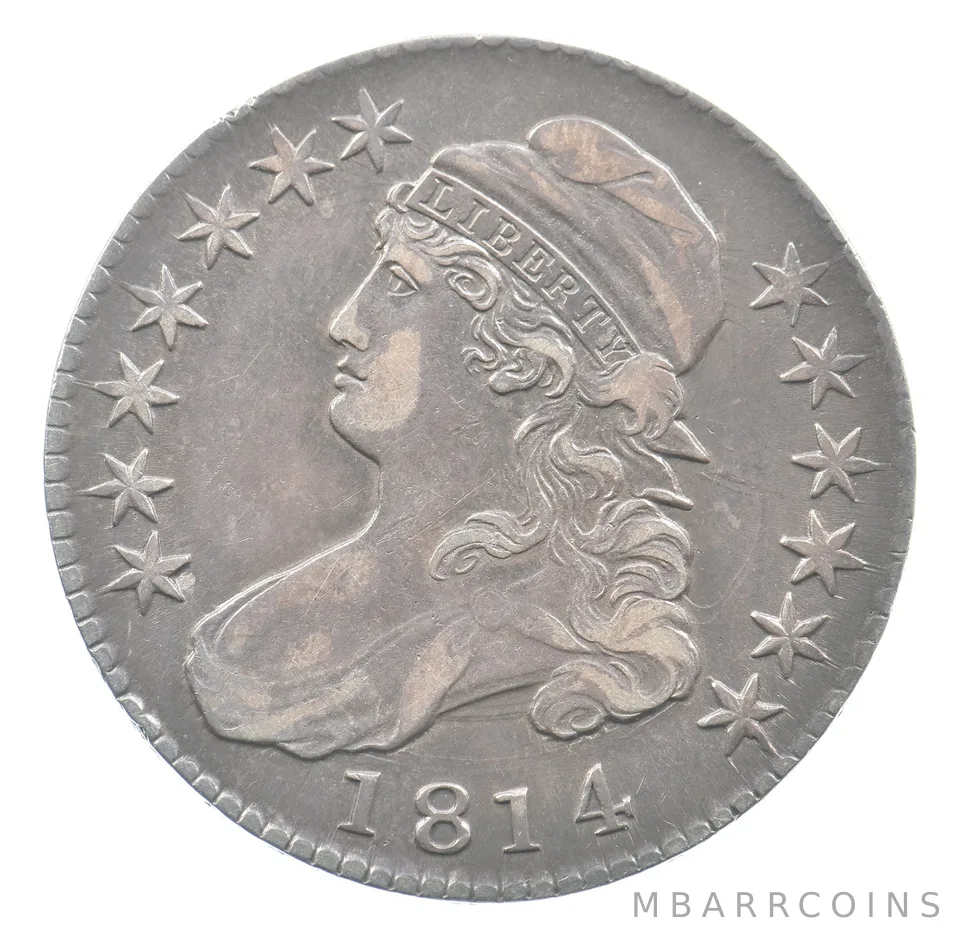 1814 Capped Bust Half Dollar O-107 R2 *5082