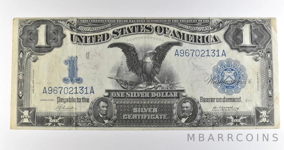 1899 $1 Silver Certificate Large Note Blue Seal *3607