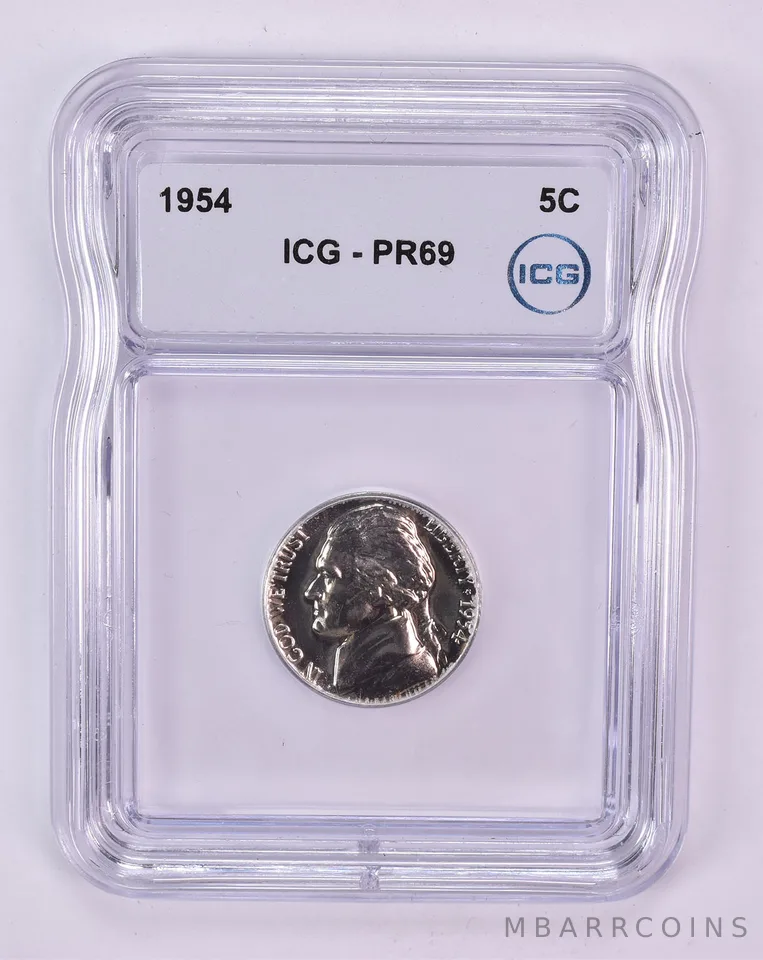 1954 Jefferson Nickel PR69 ICG