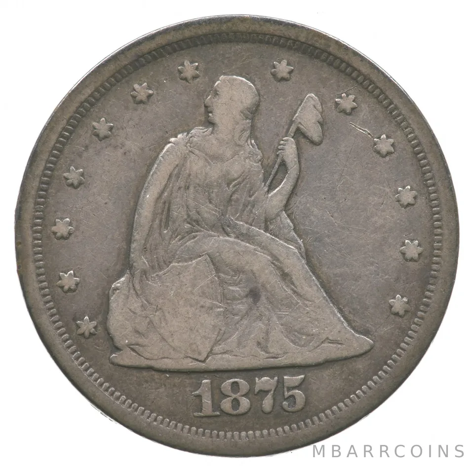 1875-S Seated Liberty Twenty-Cent Piece *9449