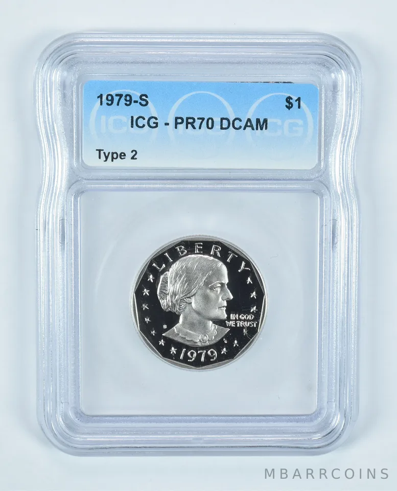 1979-S Susan B Anthony $1 Type 2 PR70 DCAM ICG