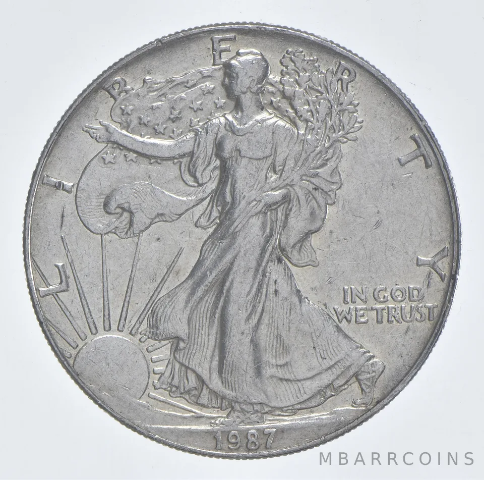 Better Date 1987 American Silver Eagle 1 Troy Oz .999 Fine Silver *974