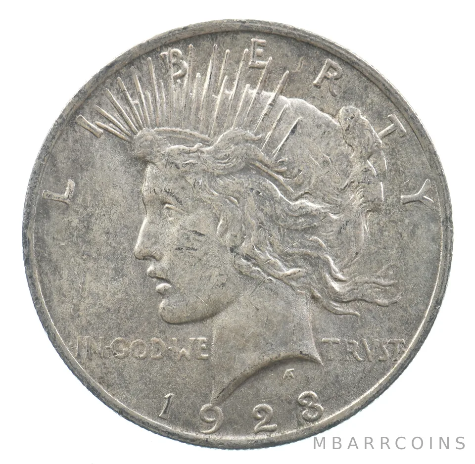 Early - 1923 Peace Silver Dollar - 90% US Coin *483