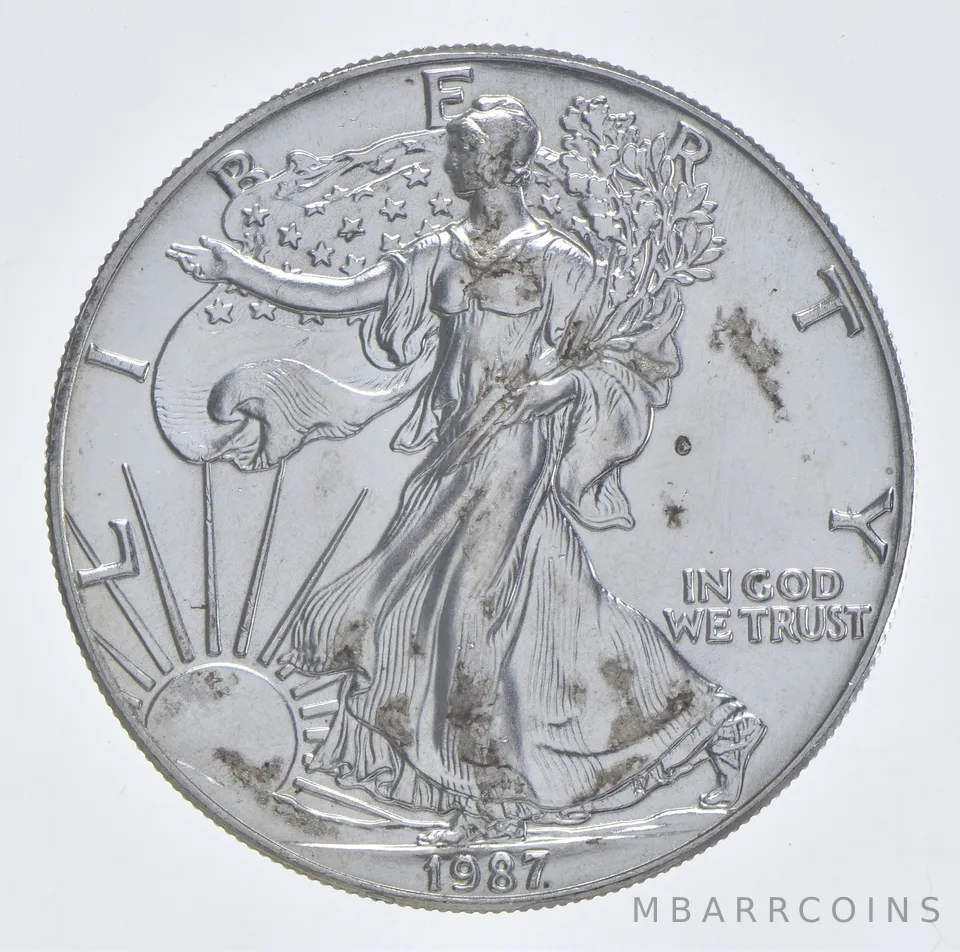 Better Date 1987 American Silver Eagle 1 Troy Oz .999 Fine Silver *049