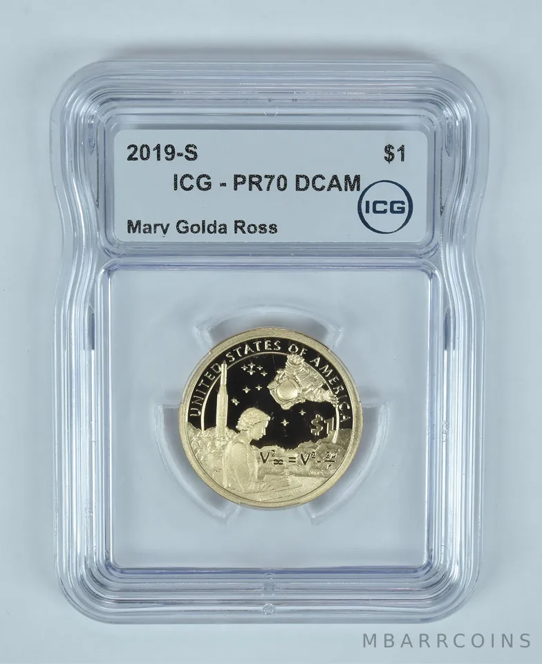 2019-S Sacagawea $1 Mary Golda Ross Space Program PR70 DCAM ICG