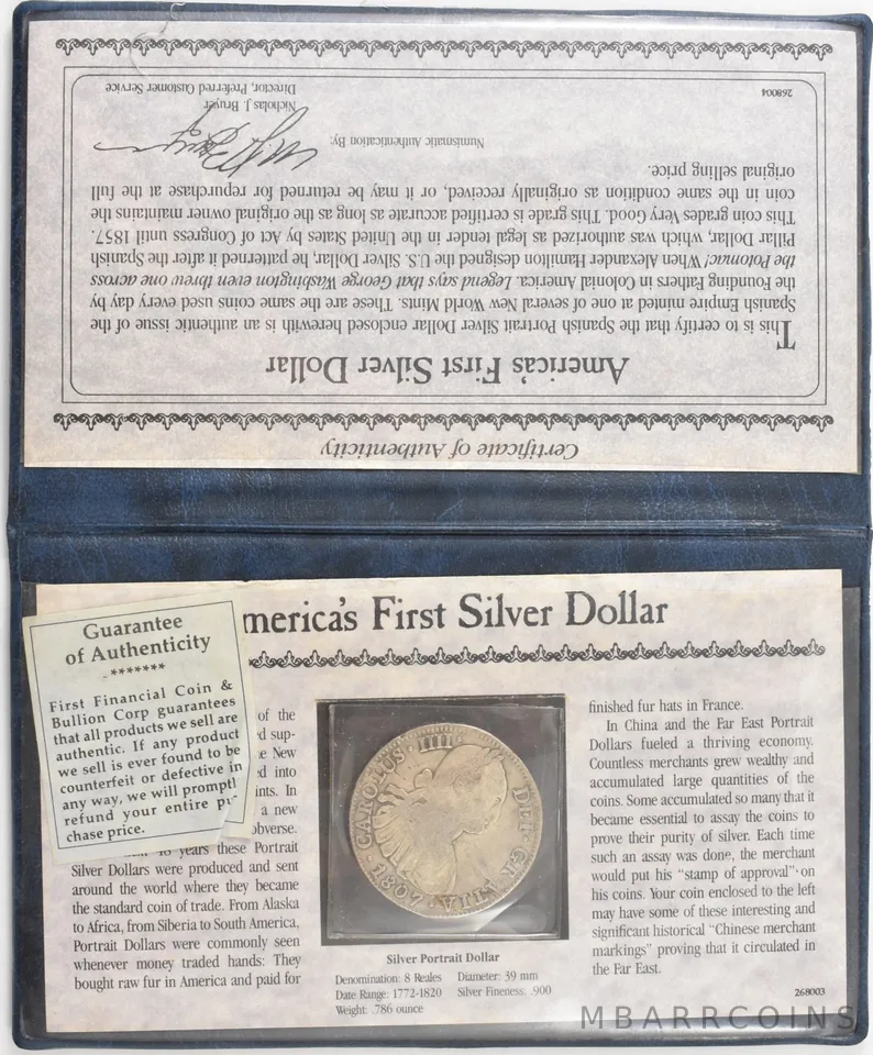 1807 Mexico 8 Reales America's First Silver Dollar *8124