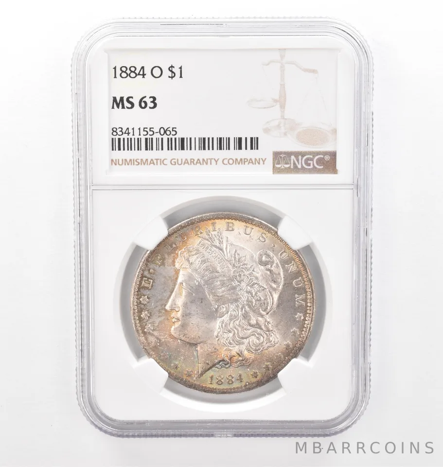 1884-O Morgan Silver Dollar MS63 NGC Beautiful Tone *2062