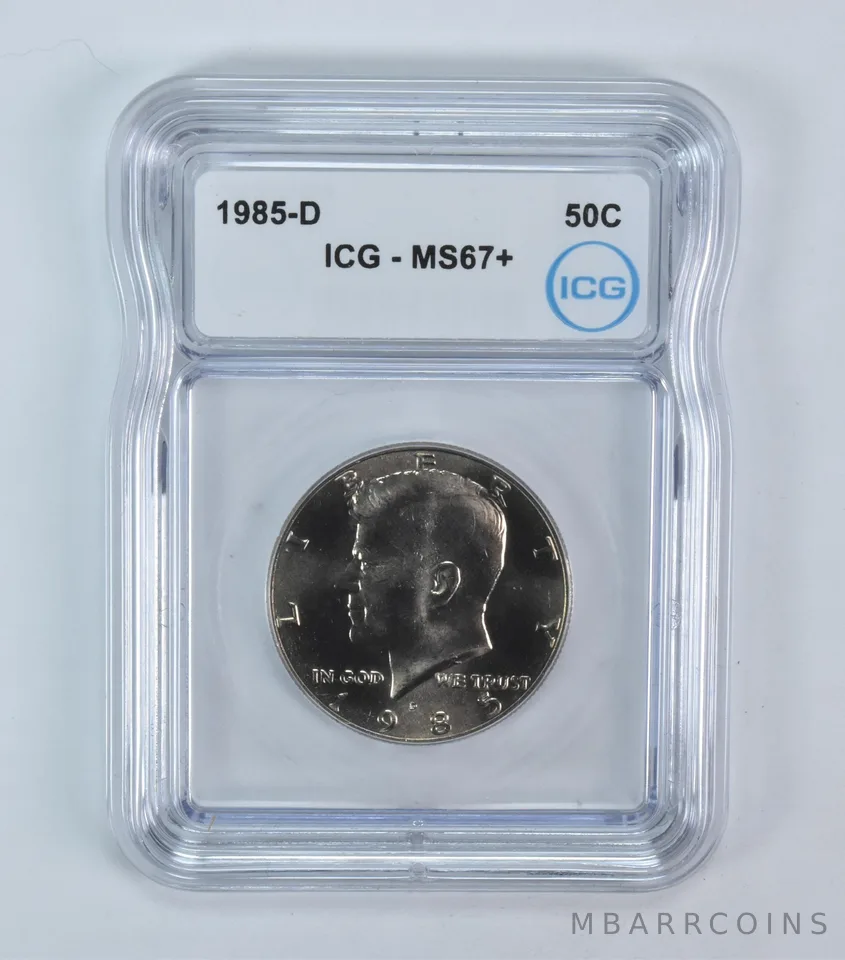 1985-D Kennedy Half Dollar MS67+ ICG