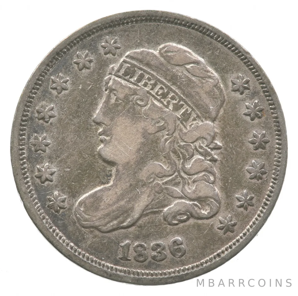 1836 Capped Bust Half Dime LM-5 *8253