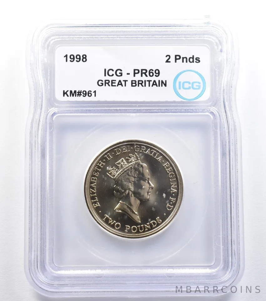 1989 Great Britain 2 Pounds KM#961 PR69 ICG *7866