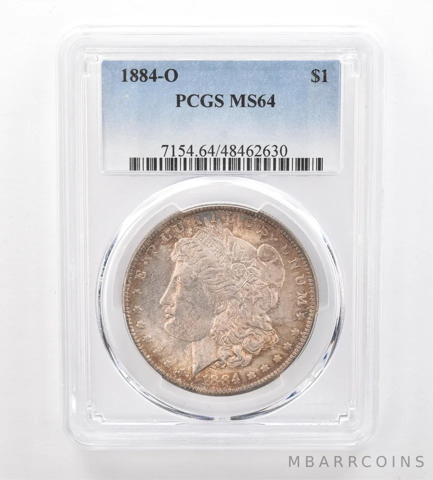 1884-O Morgan Silver Dollar MS64 PCGS Beautiful Tone a7451