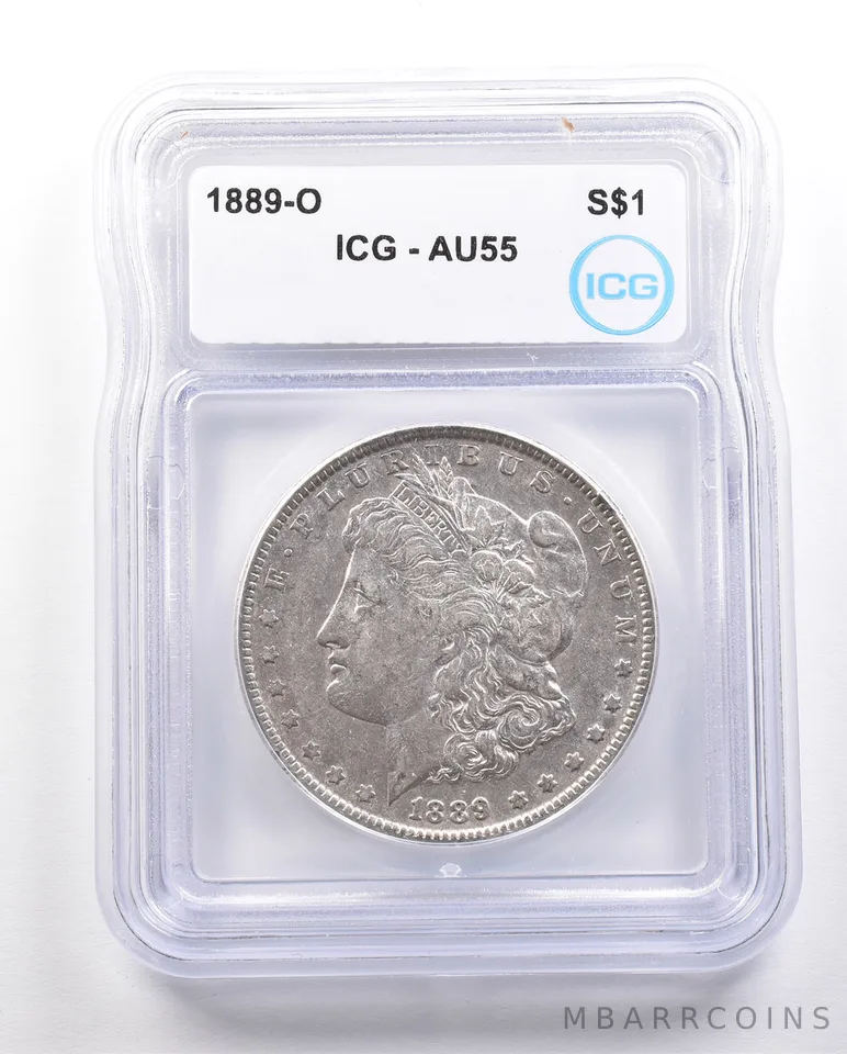 1889-O Morgan Silver Dollar AU55 ICG *3406