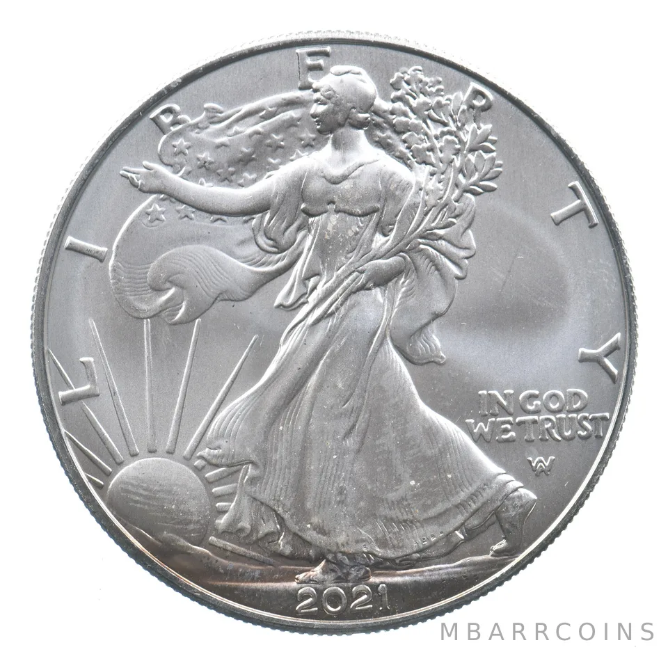 Better Date 2021 American Silver Eagle 1 Troy Oz .999 Fine Silver *619