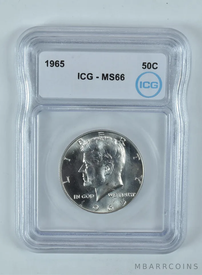 1965 Kennedy Half Dollar MS66 ICG