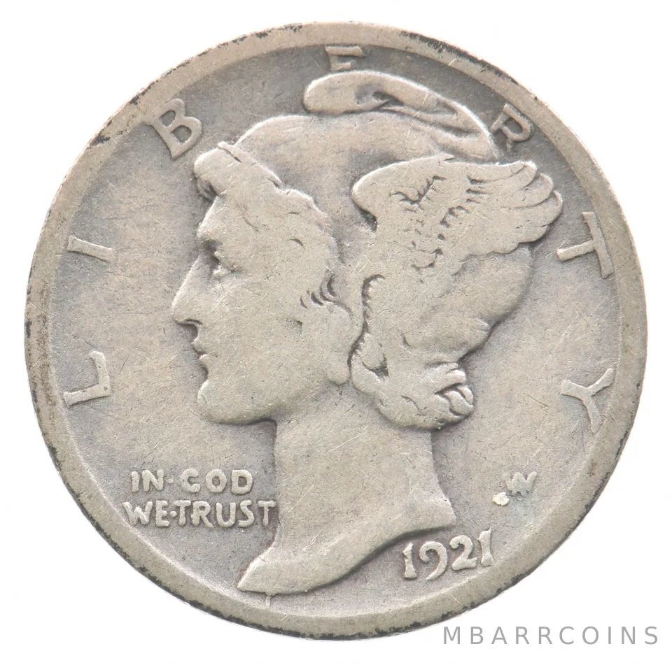 1921-D Mercury Dime *7517