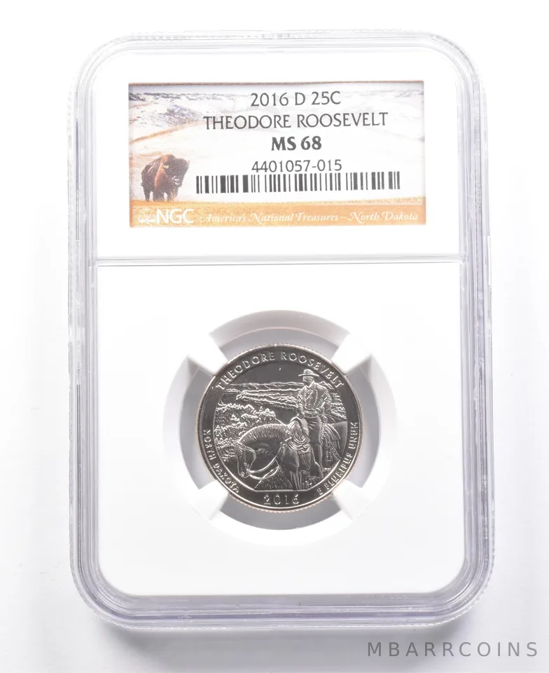2016-D Washington Quarter Theodore Roosevelt MS68 NGC a7669