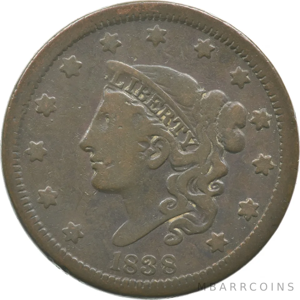 1838 Liberty Head Large Cent *2335