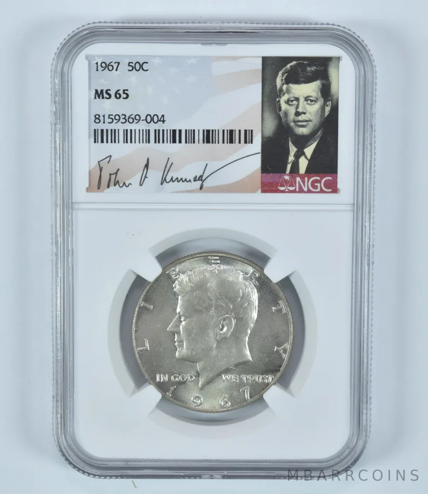 1967 Kennedy Half Dollar MS65 NGC Special Label