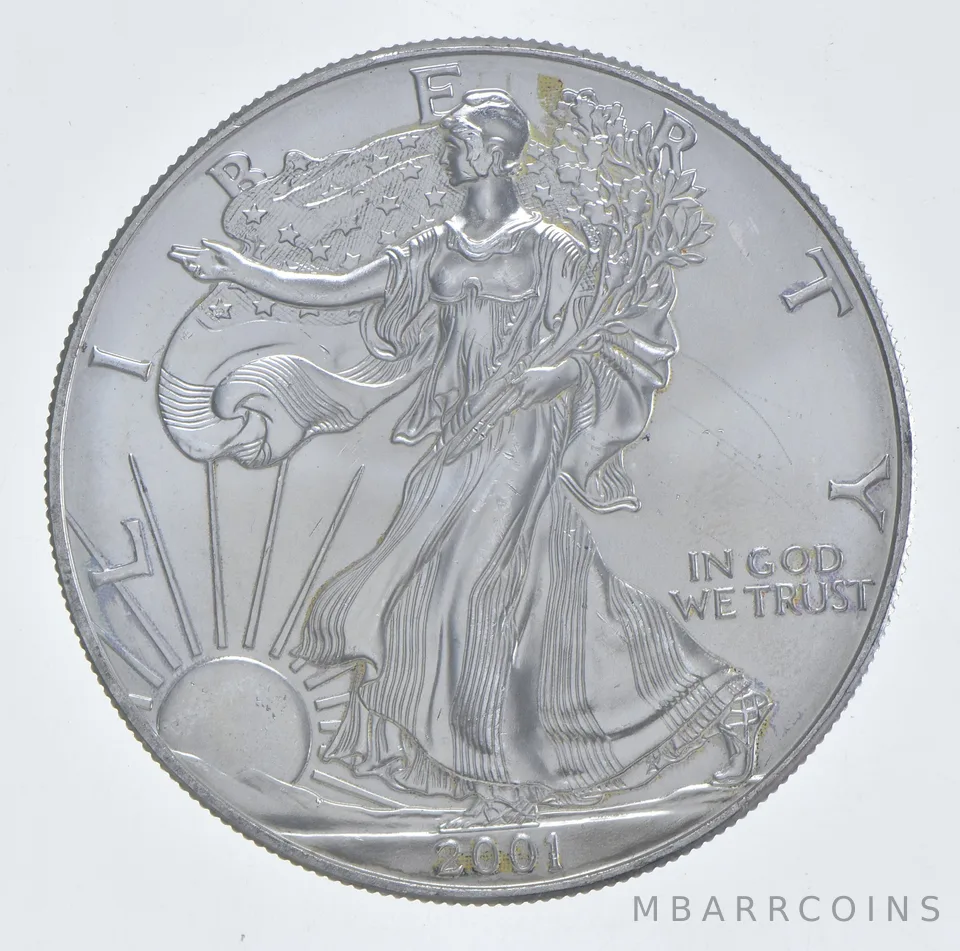 Better Date 2001 American Silver Eagle 1 Troy Oz .999 Fine Silver *110