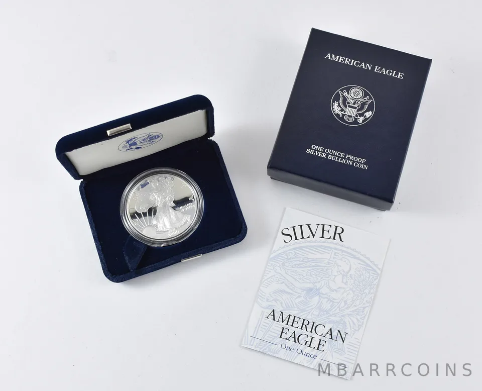 2000-P American Silver Eagle PROOF 1 Oz Silver - Coin & Box & COA