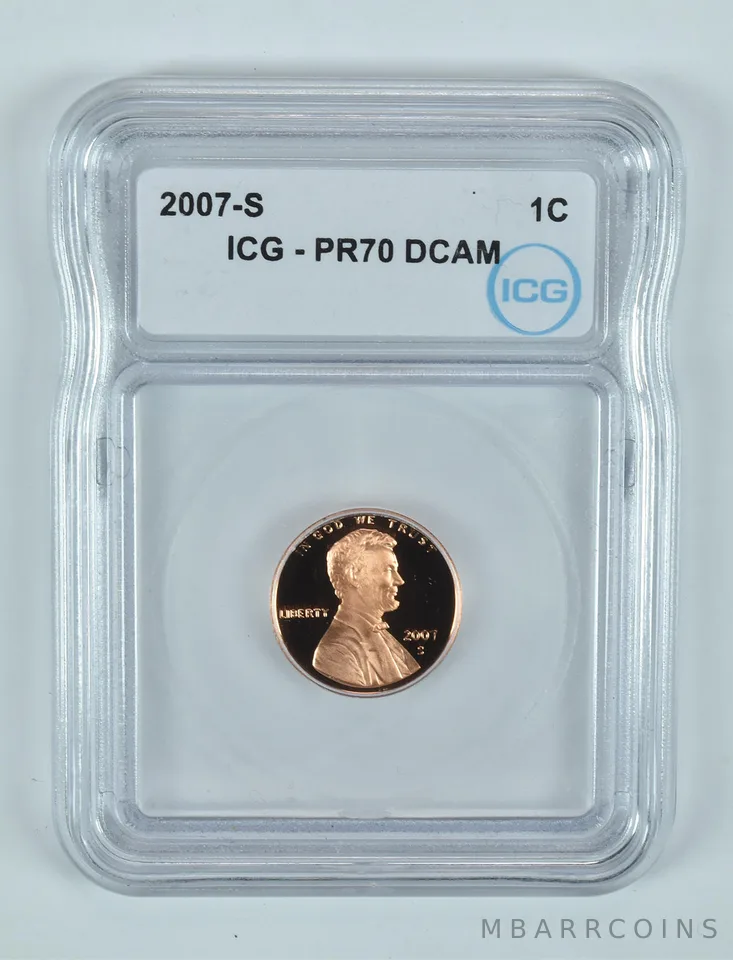 2007-S Lincoln Memorial Cent PR70 DCAM ICG