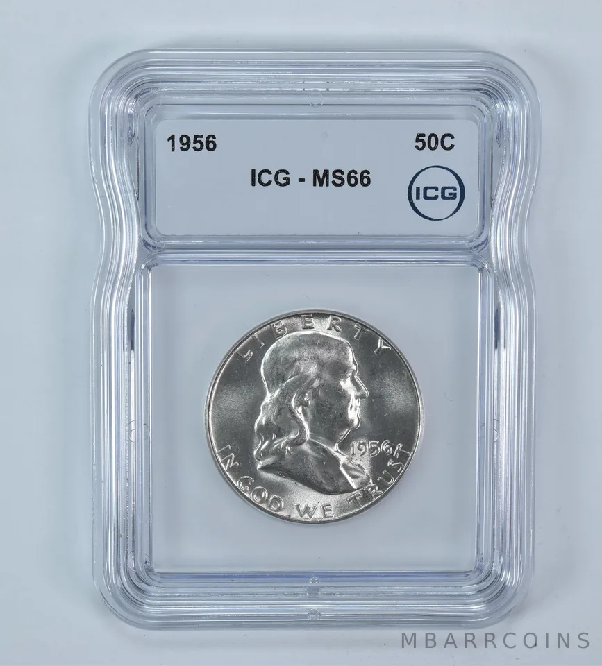 1956 Franklin Half Dollar MS66 ICG