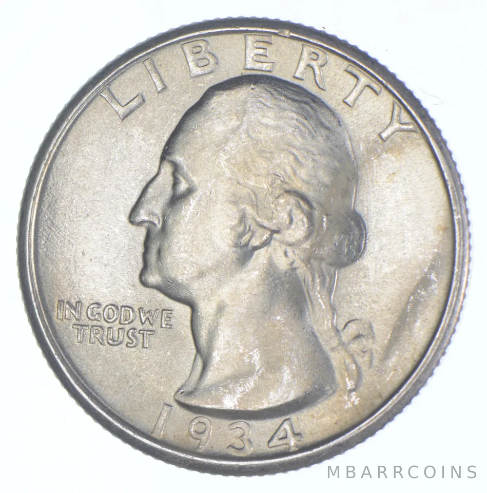 1934 Washington Quarter - Double Die Obverse *1942