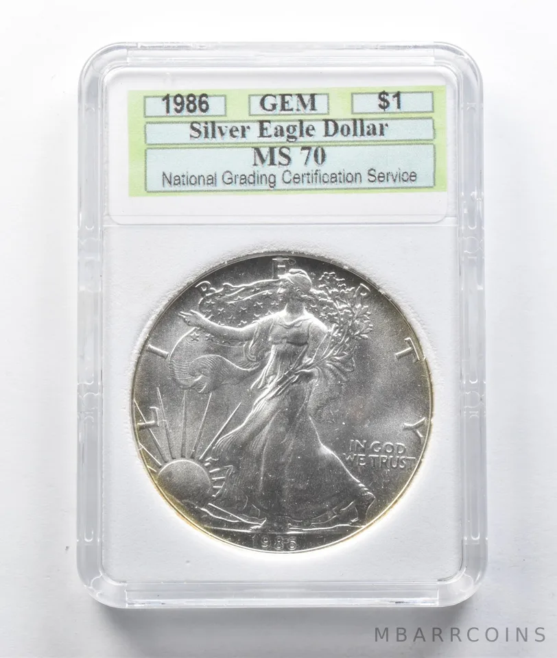 1986 American Silver Eagle Uncirculated *0553