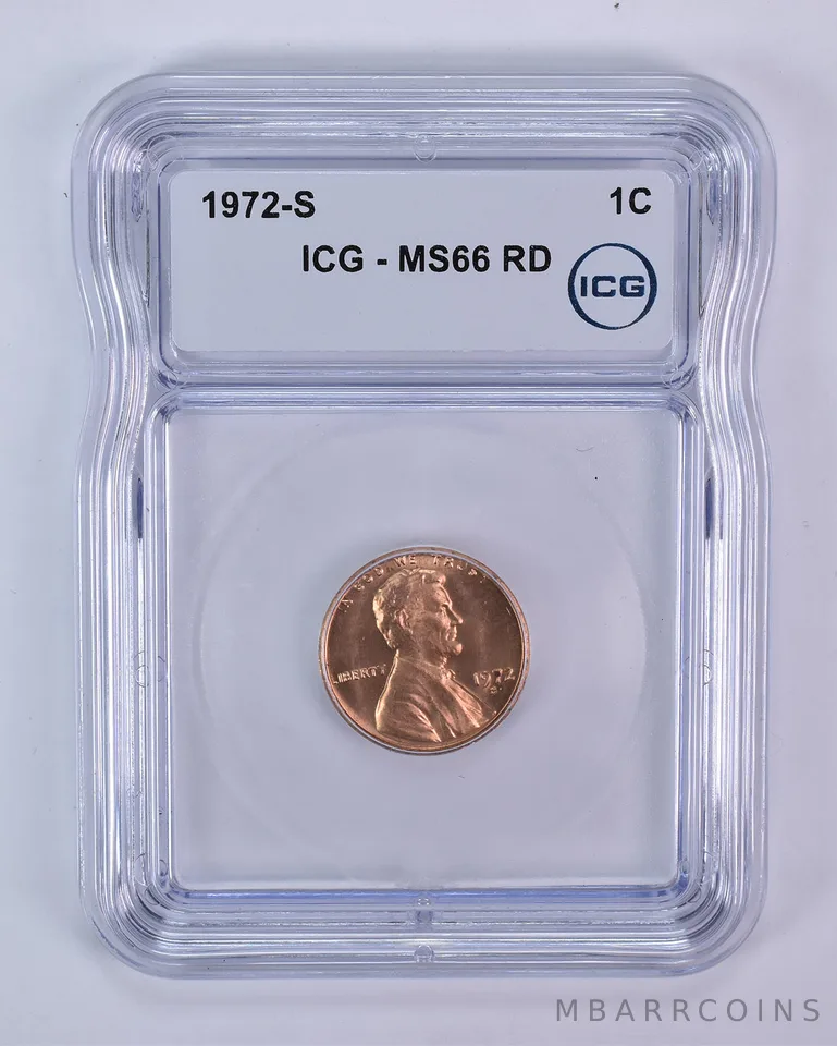 1972-S Lincoln Memorial Cent MS66 RD ICG