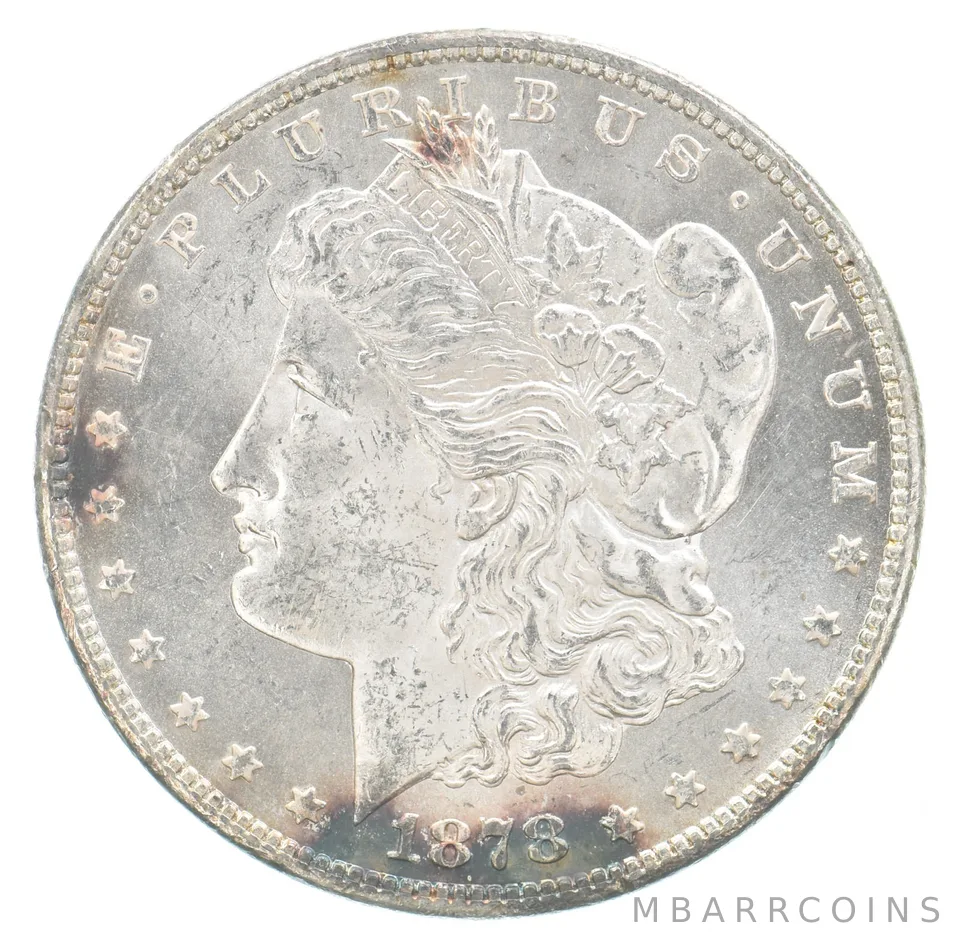 1878-CC Morgan Silver Dollar Peripheral Tone *7193
