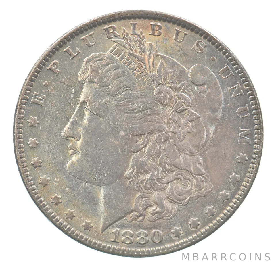 1880-O Morgan Silver Dollar Beautiful Tone a1934