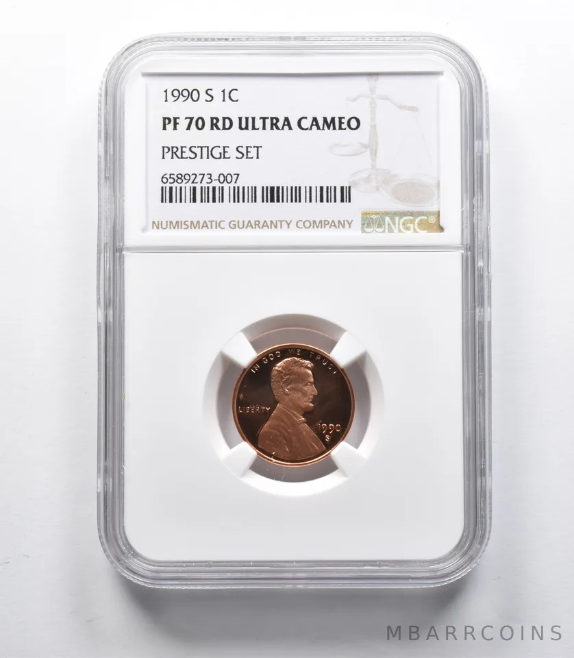 PF70 RD UCAM 1990-S Lincoln Memorial Cent Prestige Set NGC - Rare Pedigree *9356